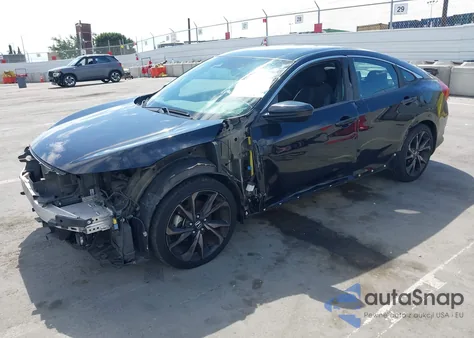 2020 Honda Civic Sport z USA, uszkodzony, nr VIN 19XFC2E89LE017239